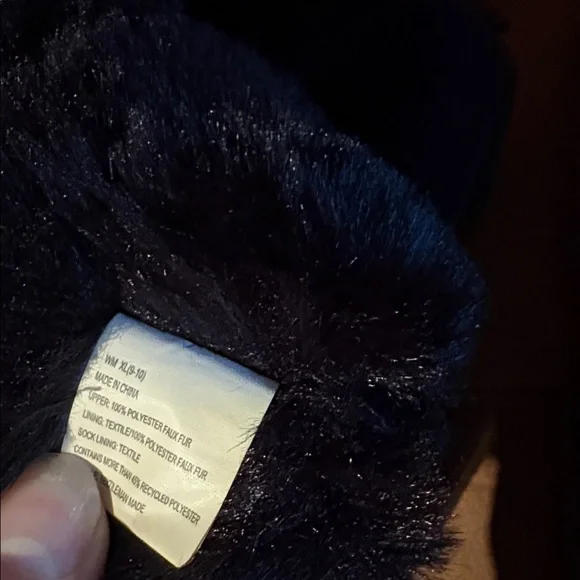 Lauren Conrad Cozy Black Furry Boots - Picture 5 of 5